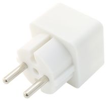 1508030 - Mains Converter Plug, Plug, 2 x Euro Socket, White - BRENNENSTUHL