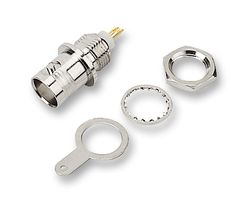 B6351B1-ND3G-75 - RF / Coaxial Connector, BNC Coaxial, Straight Bulkhead Jack, 75 ohm, Phosphor Bronze - AMPHENOL RF