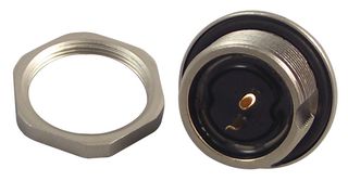 09 0403 00 02 - Circular Connector, 712 Series, Panel Mount Receptacle, 2 Contacts, Solder Pin - BINDER