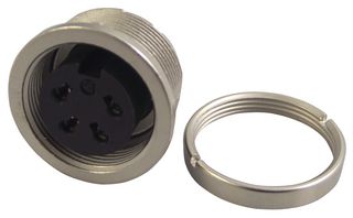 09 0312 00 04 - Circular Connector, 680 Series, 4 Contacts, Zinc Body - BINDER