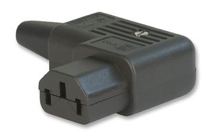 4785.0000 - IEC Power Connector, IEC C13 Socket, 15 A, 250 VAC, Screw, Cable Mount - SCHURTER