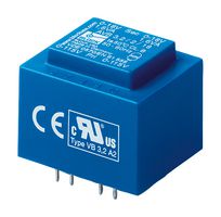 AVB3.2/2/18 - PCB Transformer, Safety, Encapsulated Safety Isolating, 2 x 115V, 2 x 18V, 3.2 VA, 50Hz / 60Hz - BLOCK