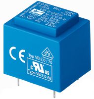 VB3.2/2/15 - PCB Transformer, EI 38 x 16.5, Encapsulated Safety Isolating, 230V, 2 x 15V, 3.2 VA, 50Hz / 60Hz - BLOCK