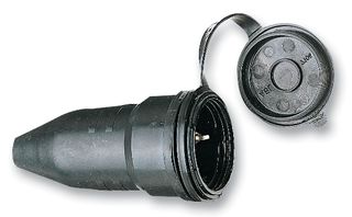 1082050 - Power Entry Connector, Schuko, 16 A, Black, 240 V - BRENNENSTUHL