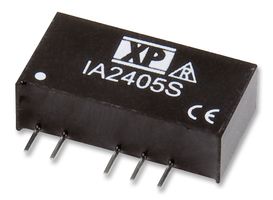 IA0524S - Isolated Through Hole DC/DC Converter, ITE, 1:1, 1 W, 2 Output, 24 V, 21 mA - XP POWER