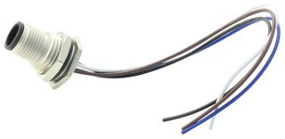 M12A-04PMMC-SF8B15 - Sensor Cable, M12 Plug, Free End, 4 Positions, 150 mm, 5.9 ", M - AMPHENOL LTW