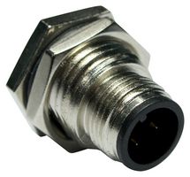 M12A-12PMMS-SF8001 - Sensor Connector, 12 Pole, M12, Plug, M Series, M12, Male, 12 Positions, Solder Pin - AMPHENOL LTW