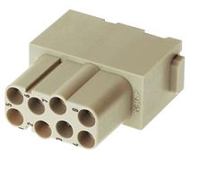 09140082734 - Heavy Duty Connector, Han-Modular, Module, 8 Contacts, Receptacle, Push Lock Socket - HARTING