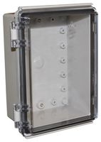 CHDX8-223C - Plastic Enclosure, Hinged Lid, Heavy Duty, Polycarbonate, 85 mm, 135 mm, 185 mm, IP66, IP67 - CAMDENBOSS