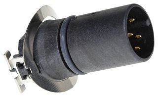 MSBS-05PMMT-EE0001 - Sensor Connector, M Series, M12, Male, 5 Positions, PCB Pin, Straight Panel Mount - AMPHENOL LTW