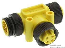 130035-0085 - Sensor Splitter, BRAD Mini-Change, T - Style, Cable Mount, 4 Position 7/8" Receptacle - MOLEX