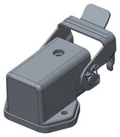 T1549030000-000 - Heavy Duty Connector, Base, Bulkhead Mount, Zinc Alloy Body, 1 Lever, 3A - TE CONNECTIVITY