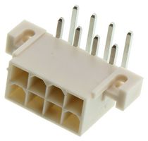 39-29-1087 - Pin Header, Power, Wire-to-Board, 4.2 mm, 2 Rows, 8 Contacts, Through Hole Right Angle - MOLEX