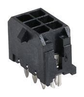 43045-0626 - Pin Header, Wire-to-Board, 3 mm, 2 Rows, 6 Contacts, Through Hole Straight, Micro-Fit 3.0 43045 - MOLEX