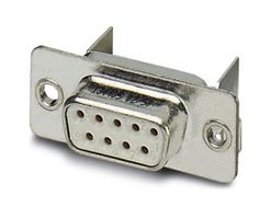 VS-09-BU-DSUB-LH-B - D Sub Connector, Standard, Receptacle, 9 Contacts, DE, Solder - PHOENIX CONTACT