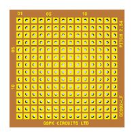 GC002-LF - PROTOTYPING BOARD, FR2, 40MM X 40.5MM - GSPK CIRCUITS