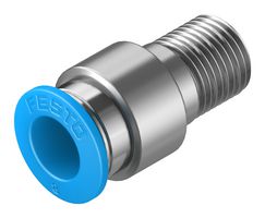 QS-1/8-8-I - Pneumatic Fitting, Push-In Fitting, R1/8, 14 bar, 8 mm, Brass, QS - FESTO
