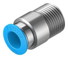QS-3/8-10-I - Pneumatic Fitting, Push-In Fitting, R3/8, 14 bar, 10 mm, Brass, QS - FESTO