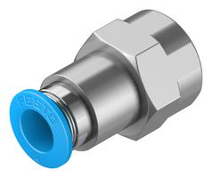 QSF-1/4-8-B - Pneumatic Fitting, Push-In Fitting, G1/4, 14 bar, 8 mm, Brass, QSF - FESTO