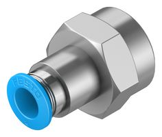 QSF-3/8-8-B - Pneumatic Fitting, Push-In Fitting, G3/8, 14 bar, 8 mm, Brass, QSF - FESTO