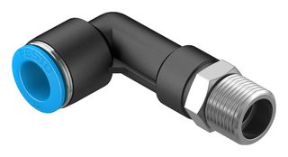 QSLL-3/8-12 - Pneumatic Fitting, Push-In L-Fitting, R3/8, 14 bar, 12 mm, PBT (Polybutylene Terephthalate), QSLL - FESTO