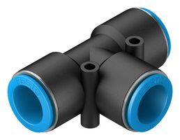 QST-16 - Pneumatic Fitting, Push-In T-Fitting, 14 bar, 16 mm, PBT (Polybutylene Terephthalate), QST - FESTO