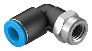 QSLF-1/8-8-B - Pneumatic Fitting, Push-In L-Fitting, G1/8, 14 bar, 8 mm, PBT (Polybutylene Terephthalate), QSLF - FESTO