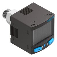 SPAN-P10R-G18M-PNLK-PNV& - Pressure Sensor, 10 bar, 2x NPN / PNP, Current, Relative, 30 VDC - FESTO