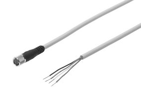 SIM-M8-4GD-2,5-PU - Sensor Cable, M8 Receptacle, Free End, 4 Positions, 2.5 m, 8.2 ft - FESTO