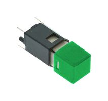 CFPB-1CC-5G9 - Pushbutton Switch, CFPB, SPST, Off-(On), Square, Green - NIDEC COPAL ELECTRONICS