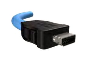 ND9BCA2E0B - Ethernet Cable, Cat6a, IX Type B Plug to Free End, 5 m, 16.4 ft - AMPHENOL COMMUNICATIONS SOLUTIONS