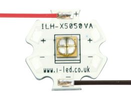 ILH-XQ01-S410-SC211-WIR200. - UV Emitter Module, 4 Chip, 410 to 420 nm, 135˚ (±67.5°), 3.85 W, 200 mm Red & Black, Star PCB - INTELLIGENT LED SOLUTIONS