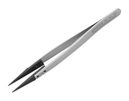 92 81 05 - Tweezers, Gripping, ESD Safe, Straight, Pointed, 130 mm, Stainless Steel - KNIPEX