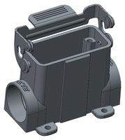 T1619101225-000 - Heavy Duty Connector, Base, Bulkhead Mount, Side Entry, Aluminium Alloy Body, 1 Lever - TE CONNECTIVITY