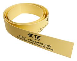 EL7599-000 - Heat Shrink Tubing, 3:1, 0.25 ", 6.4 mm, Yellow, 164 ft, 50 m - TE CONNECTIVITY