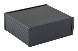 1457U1601BK - Metal Enclosure, Multipurpose, Extruded Aluminium, 68.07 mm, 191.01 mm, 160.02 mm, IP65 - HAMMOND