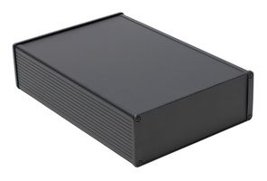 1457U2801BK - Metal Enclosure, Multipurpose, Extruded Aluminium, 68.07 mm, 191.01 mm, 279.91 mm, IP65 - HAMMOND