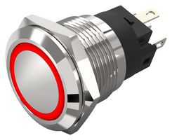 82-5551.1000 - Vandal Resistant Switch, Series 82, 19 mm, SPDT, Momentary, Round - EAO