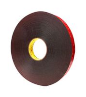 5925, BLACK, 33M X 19MM - Foam Tape, Double Sided, Black, 33 m x 19 mm - 3M