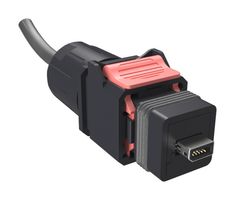 NDHN4A2AA0A - Ethernet Cable, IP67, Cat6a, IX Type A Plug to Free End, 1 m, 3.3 ft - AMPHENOL COMMUNICATIONS SOLUTIONS