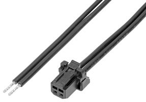 219653-1024 - Cable Assembly, Micro-One 2.0 Receptacle to Free End, 2 Ways, 2 mm, 1 Row, 600 mm, 23.6 " - MOLEX