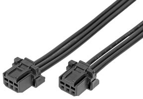 219652-1034 - Cable Assembly, Micro-One 2.0 Receptacle to Micro-One 2.0 Receptacle, 3 Ways, 2 mm, 1 Row, 600 mm - MOLEX