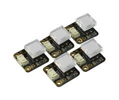 DFR0789 - LED Switch, 27 × 26.5 mm, PH2.0-3P, 3.3 V to 5 V, Arduino Micro Bit Board, 5 / Pack - DFROBOT