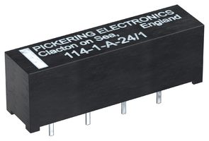 114-1-A-5/1D - Reed Relay, SPST-NO, 5 V, 114 Series, Through Hole, 250 ohm, 1 A - PICKERING