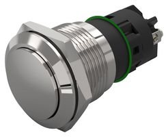 82-5162.2000 - Vandal Resistant Switch, 82 Series, 19 mm, SPDT, Maintained, Round Raised Flat Flush, Natural - EAO