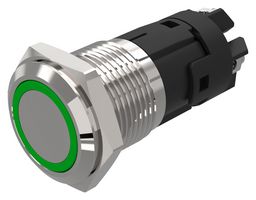 82-4152.2134 - Vandal Resistant Switch, 82 Series, 16 mm, SPDT, Maintained, Round Flat Flush, Natural - EAO