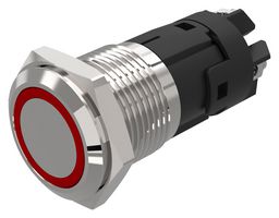 82-4152.21A4 - Vandal Resistant Switch, 82 Series, 16 mm, SPDT, Maintained, Round Flat Flush, Natural - EAO