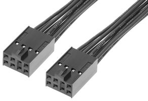 219658-1083 - Cable Assembly, C-Grid III Receptacle to C-Grid III Receptacle, 8 Ways, 2.54 mm, 2 Row, 300 mm - MOLEX