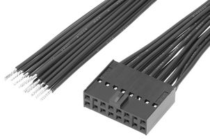 219659-1164 - Cable Assembly, C-Grid III Receptacle to Free End, 16 Ways, 2.54 mm, 2 Row, 600 mm, 23.6 " - MOLEX