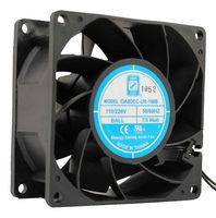 OA80EC-UR-1WB - AC Axial Fan, 110V / 220V, Square, 80 mm, 38 mm, Ball Bearing, 39 CFM - ORION FANS
